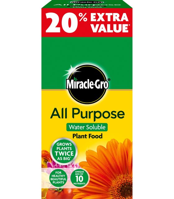 MIRACLE-GRO ALL PURPOSE PLANT FEED 1KG + 20% FREE