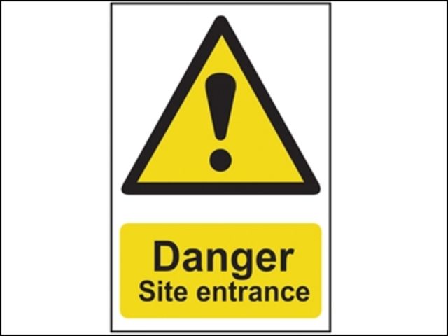 Danger Site Entrance - PVC